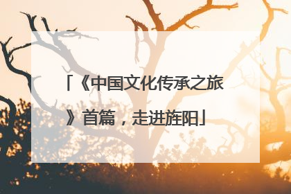 《中国文化传承之旅》首篇，走进旌阳