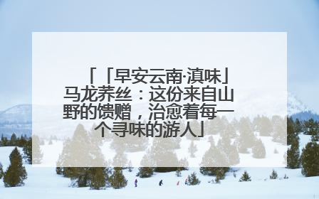 「早安云南·滇味」马龙荞丝：这份来自山野的馈赠，治愈着每一个寻味的游人