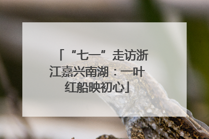 “七一”走访浙江嘉兴南湖：一叶红船映初心