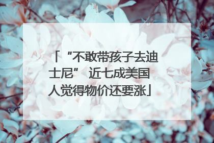 “不敢带孩子去迪士尼” 近七成美国人觉得物价还要涨