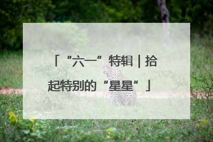 “六一”特辑｜拾起特别的“星星”