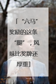 “六马”奖励的这条“腿”，风味比奖牌还厚重