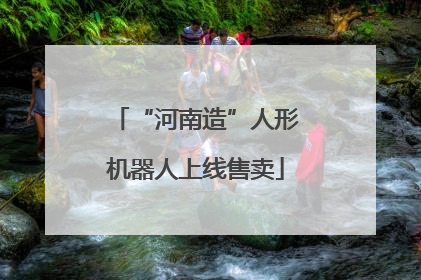 “河南造”人形机器人上线售卖