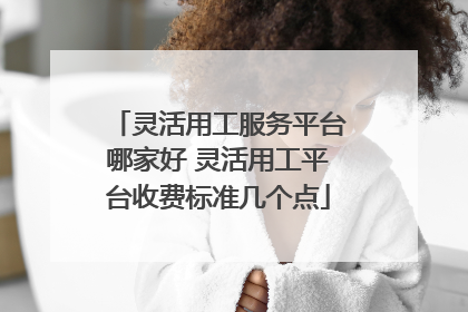 灵活用工服务平台哪家好 灵活用工平台收费标准几个点