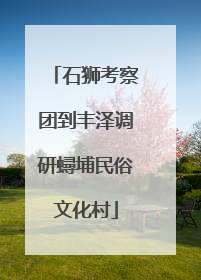 石狮考察团到丰泽调研蟳埔民俗文化村