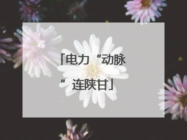 电力“动脉”连陕甘