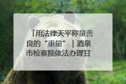 用法律天平称量善良的“重量”｜酒泉市检察院依法办理甘肃首例社区矫正对象见义勇为减刑案