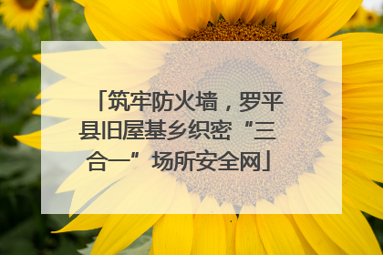 筑牢防火墙，罗平县旧屋基乡织密“三合一”场所安全网