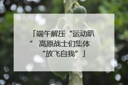 端午解压“运动趴” 高原战士们集体“放飞自我”