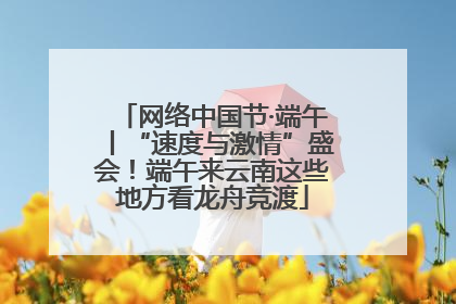 网络中国节·端午丨“速度与激情”盛会！端午来云南这些地方看龙舟竞渡