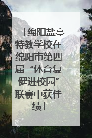 绵阳盐亭特教学校在绵阳市第四届“体育复健进校园”联赛中获佳绩