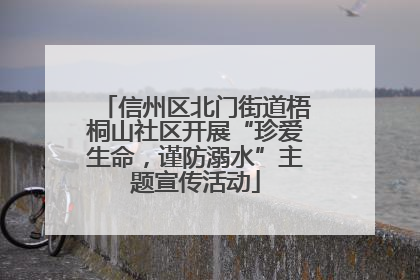 信州区北门街道梧桐山社区开展“珍爱生命，谨防溺水”主题宣传活动