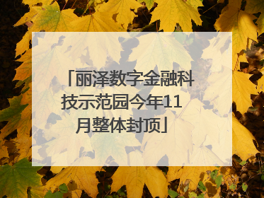 丽泽数字金融科技示范园今年11月整体封顶