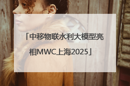 中移物联水利大模型亮相MWC上海2025