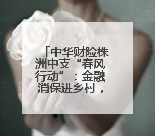 中华财险株洲中支“春风行动”：金融消保进乡村，护航春耕暖民心