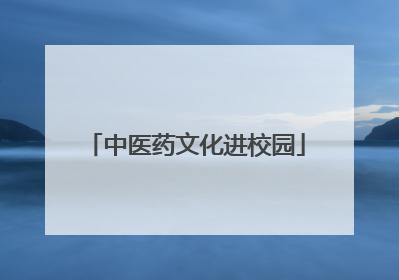 中医药文化进校园