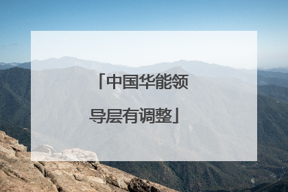 中国华能领导层有调整