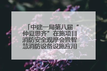 中建一局第八届“仲夏思齐”在施项目消防安全观摩会暨智慧消防设备设施应用交流会成功举办