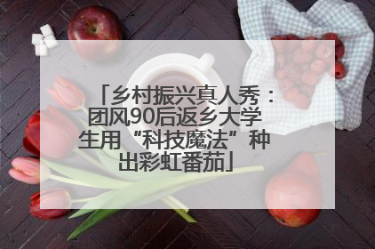 乡村振兴真人秀：团风90后返乡大学生用“科技魔法”种出彩虹番茄