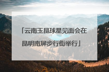 云南玉昆球星见面会在昆明南屏步行街举行