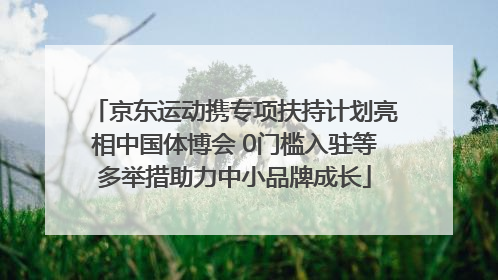 京东运动携专项扶持计划亮相中国体博会 0门槛入驻等多举措助力中小品牌成长