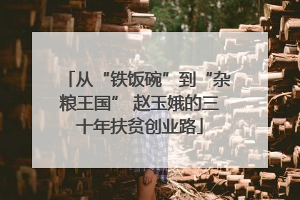 从“铁饭碗”到“杂粮王国” 赵玉娥的三十年扶贫创业路