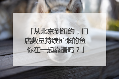 从北京到纽约，门店数量持续扩张的鱼你在一起靠谱吗？