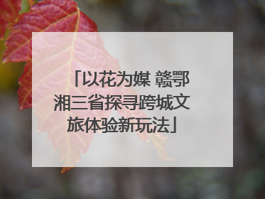 以花为媒 赣鄂湘三省探寻跨城文旅体验新玩法