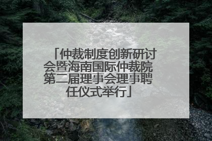 仲裁制度创新研讨会暨海南国际仲裁院第二届理事会理事聘任仪式举行