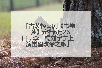 古装轻喜剧《书卷一梦》定档6月26日，李一桐刘宇宁上演觉醒改命之旅