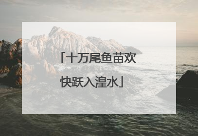 十万尾鱼苗欢快跃入湟水