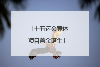十五运会竞体项目首金诞生