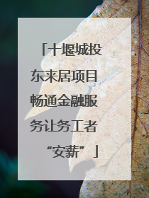 十堰城投东来居项目畅通金融服务让务工者“安薪”