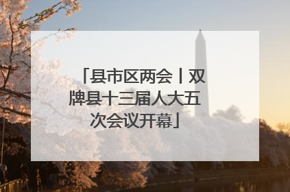 县市区两会丨双牌县十三届人大五次会议开幕