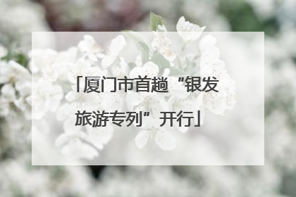 厦门市首趟“银发旅游专列”开行
