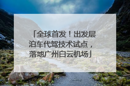 全球首发！出发层泊车代驾技术试点，落地广州白云机场