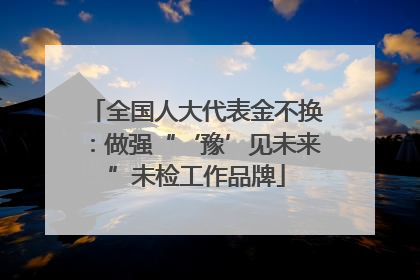 全国人大代表金不换：做强“‘豫’见未来”未检工作品牌