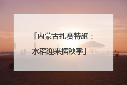内蒙古扎赉特旗：水稻迎来插秧季