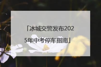 冰城交警发布2025年中考停车指南