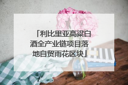 利比里亚高粱白酒全产业链项目落地自贸雨花区块
