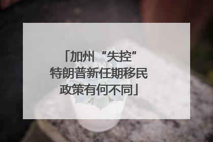 加州“失控” 特朗普新任期移民政策有何不同