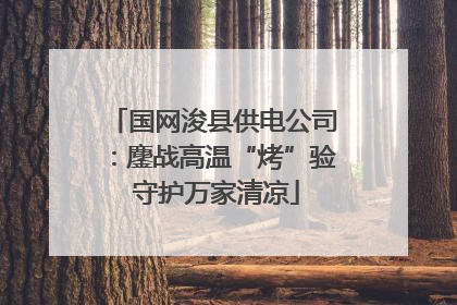 国网浚县供电公司：鏖战高温“烤”验 守护万家清凉
