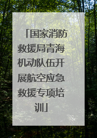 国家消防救援局青海机动队伍开展航空应急救援专项培训