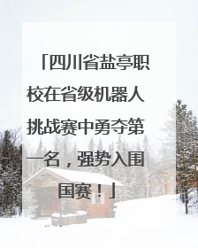 四川省盐亭职校在省级机器人挑战赛中勇夺第一名，强势入围国赛！