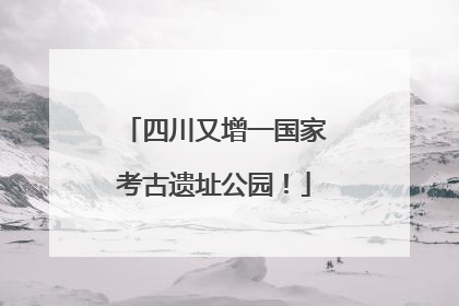四川又增一国家考古遗址公园！