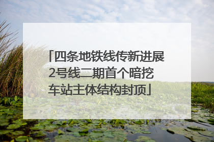 四条地铁线传新进展 2号线二期首个暗挖车站主体结构封顶
