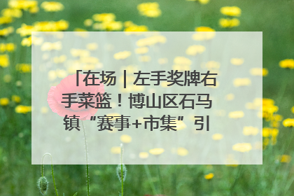 在场｜左手奖牌右手菜篮！博山区石马镇“赛事+市集”引燃周末经济