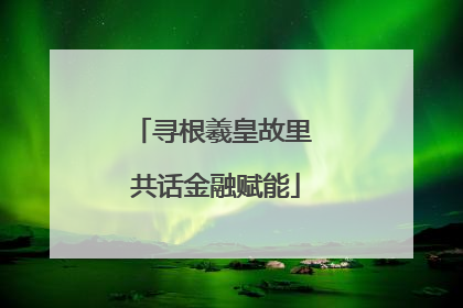 寻根羲皇故里 共话金融赋能