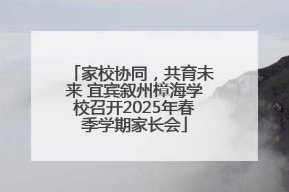 家校协同，共育未来 宜宾叙州樟海学校召开2025年春季学期家长会