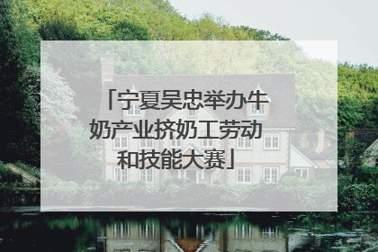 宁夏吴忠举办牛奶产业挤奶工劳动和技能大赛